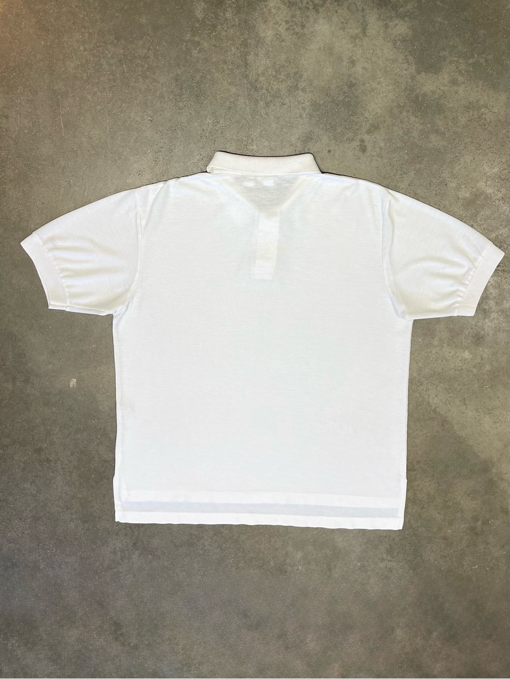 Vintage 80s Levis Single Stitch White Polo Shirt XL - Picture 7 of 8